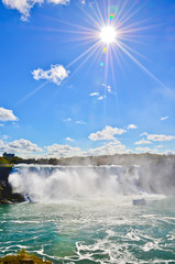Wall Mural - view of niagara falls in a sunny day