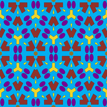 Seamless Pattern With Abstract Shapes