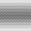 Halftone monochrome geometric pattern