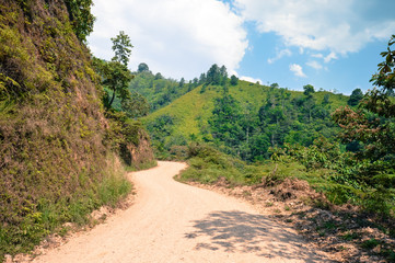 Wall Mural - Landscapes around the highlands of Taulabe and Cerro Azul national park near Lake de Yojoa, Honduras. Central America