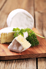 Canvas Print - White rind cheese