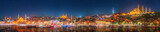 Fototapeta  - Panorama os Istanbul and Bosporus at night