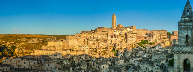 Wall Mural - Ancient town of Matera at sunset, Basilicata, Italy