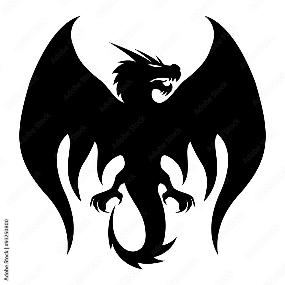 Vector sign. Dragon. Stock Vector | Adobe Stock