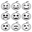 © pechenyh - Set pumpkins for Halloween
