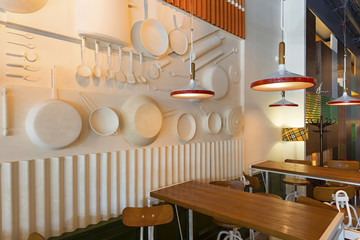 Interior of a restaurant