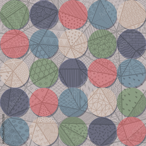 Naklejka dekoracyjna pattern with circles