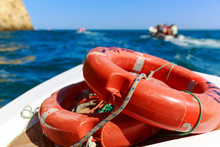 Life-buoys In The Sea