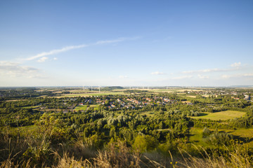 Canvas Print - West German Wind Energy Landscape