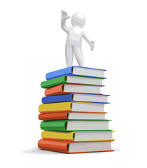 Poster - Man And books