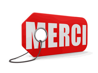 Sticker - Label merci 