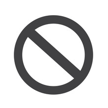 Blank Ban Symbol Icon