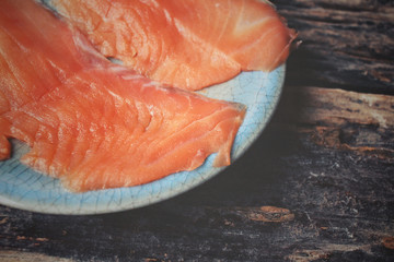 Wall Mural - Smoked salmon