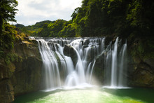 Shifen Waterfall In Pingxi, Taipei, Taiwan