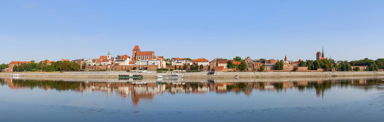 Panorama of Torun Old City, Poland