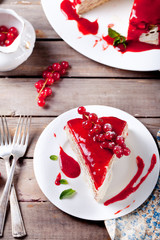 Wall Mural - Traditional crepe cake with custard and berry