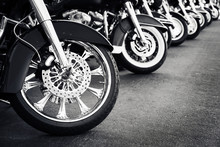 Motorcycles In A Row