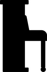 Sticker - Piano silhouette icon