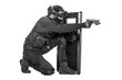 SWAT officer with ballistic shield