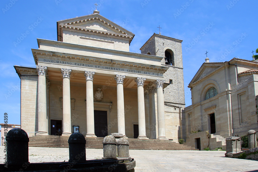 Obraz na płótnie Repubblica di San Marino. la cattedrale. w salonie