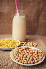 Poster - Soy milk with beans