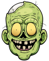 Wall Mural - Vector illustration of Cartoon zombie