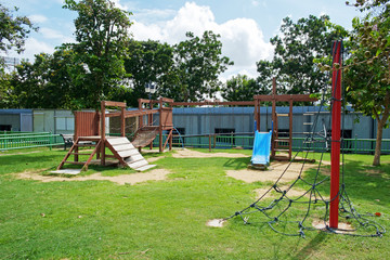 Wall Mural - Playground on public park