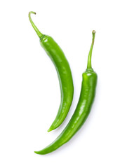 Green chili peppers