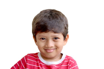 Indian Cute Fair Naughty Boy with Smiling