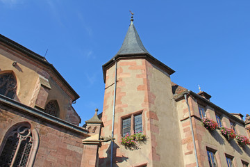 Wall Mural - Alsace Village de Kaysersberg Église de l'Invention-de-la-Sainte-Croix
