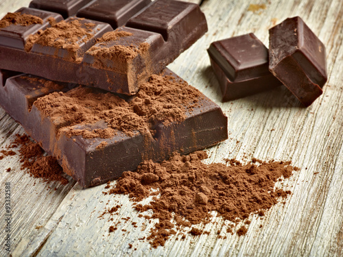 Plakat słodki deser czekoladowy