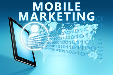 Wall Mural - Mobile Marketing