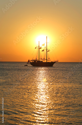 Naklejka dekoracyjna sunset at sea