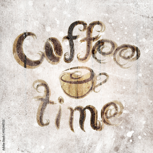 Plakat na zamówienie coffee time