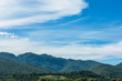 © bouybin - Blue sky and mountain landscape