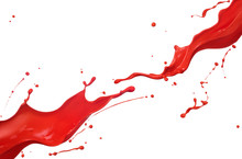 Red Paint Splashing