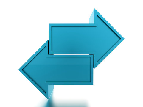 Business arrow icon concept rendered