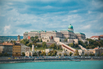 The Buda Castle. Budapest, Hungary. old royal castle
