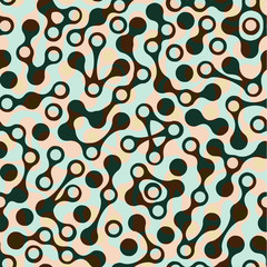  Seamless background pattern with metaball form.