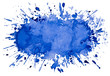 Abstract artistic blue watercolor splash object background