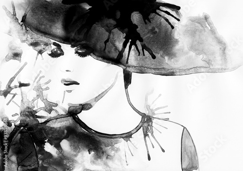 piekna-twarz-portret-kobiety-w-kapeluszu-streszczenie-akwarela-moda-tlo