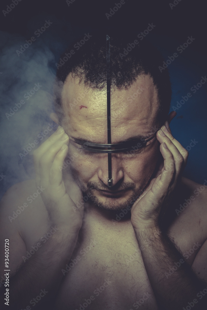 Photo Art Print Psychosis Concept Of Mental Disorder