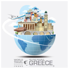 Greece Landmark Global Travel And Journey Infographic