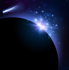 Wall Mural - Earth planet background.