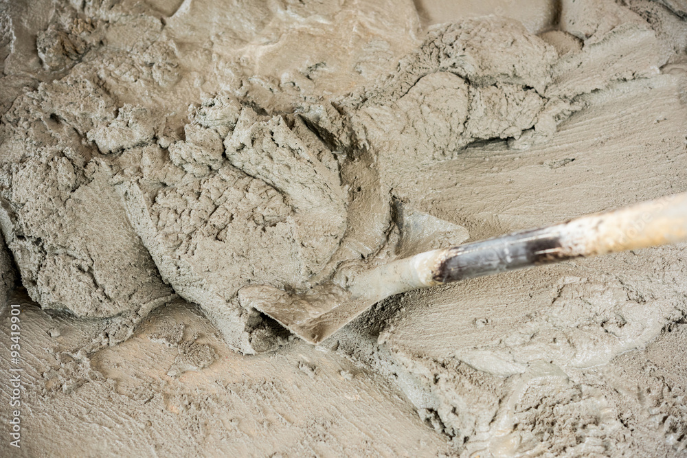 Wet Cement. Wet cement mixed for building Stock Photo | Adobe Stock