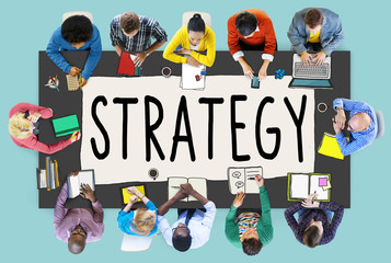Sticker - Strategy Planning Solution Vision Tactics Concept