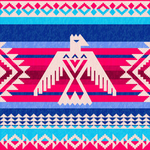 Navajo Motifs Ethnic Pattern