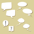 © Oleksandr Pokusai - Set of vector speech bubbles
