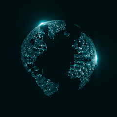 Technology image of globe