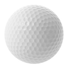 Golf Ball Isolated On White Background